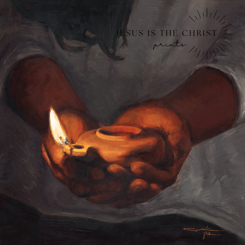 Lit Lamp - Jesus is the Christ Prints