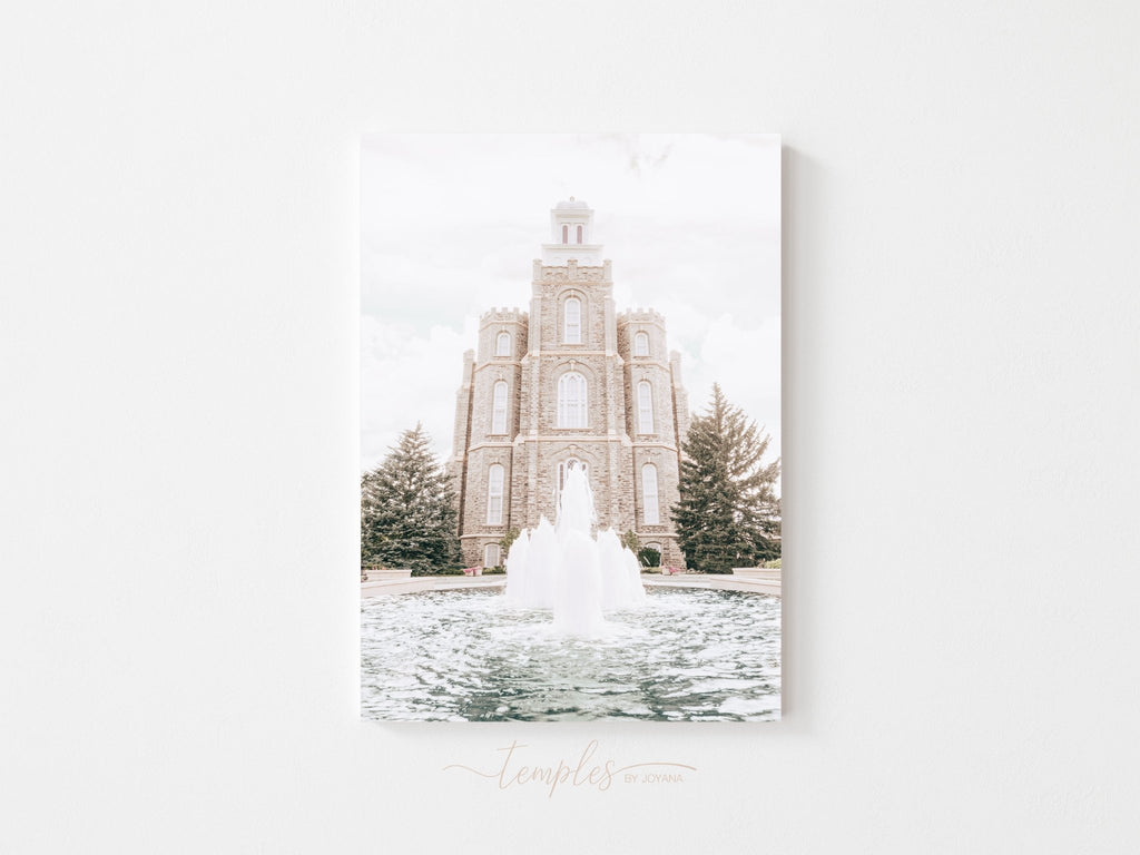 Logan Utah Temple Fountain - Jesus is the Christ Prints