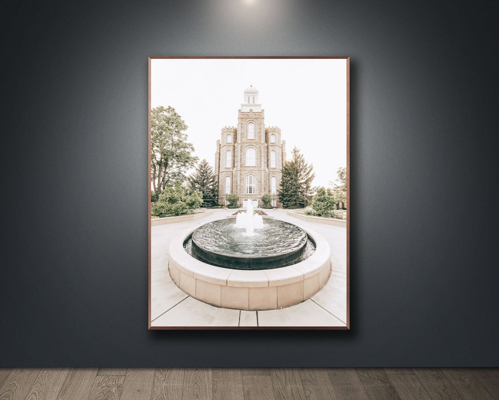 Logan Utah Temple Fountain - Jesus is the Christ Prints