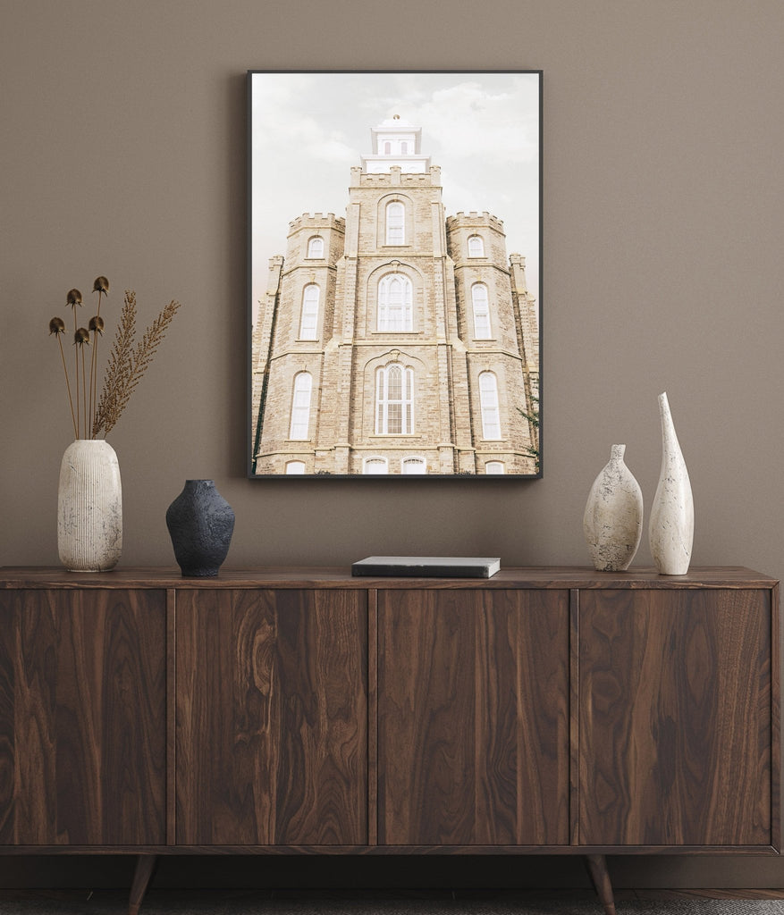 Logan Utah Temple Front - Jesus is the Christ Prints