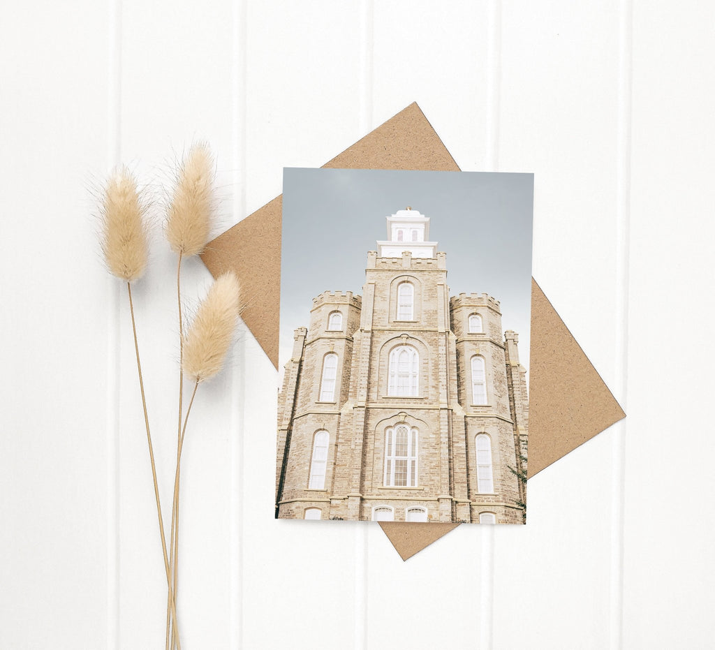 Logan Utah Temple Front - Jesus is the Christ Prints