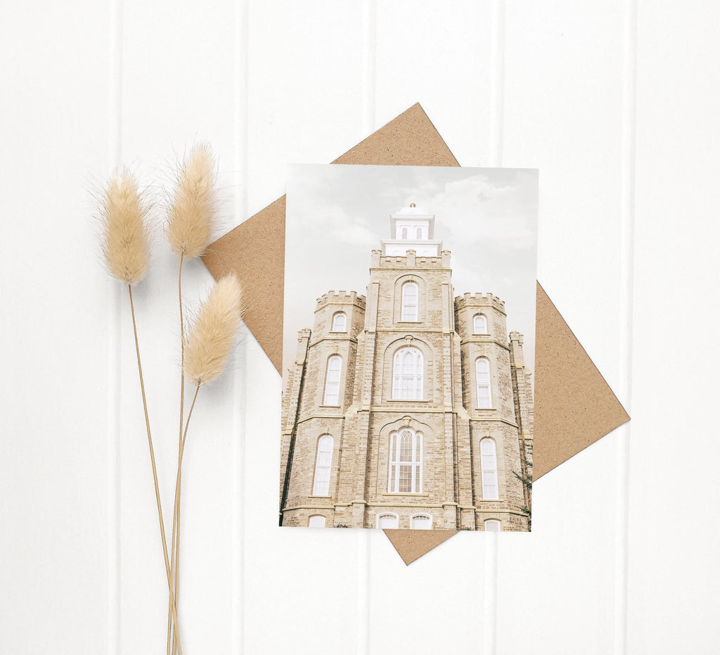 Logan Utah Temple Front - Jesus is the Christ Prints