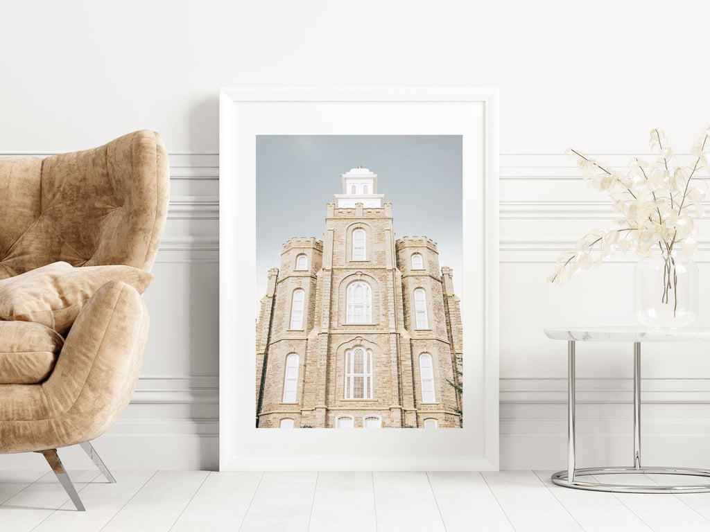 Logan Utah Temple Front - Jesus is the Christ Prints