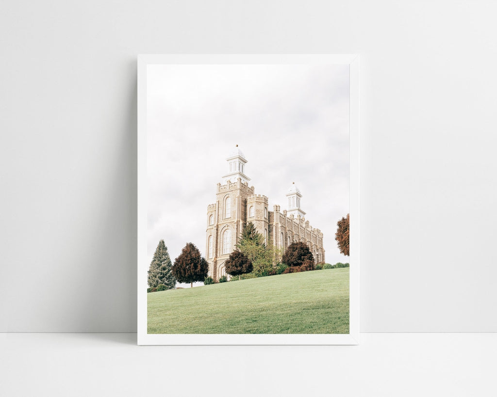 Logan Utah Temple Hill - Jesus is the Christ Prints