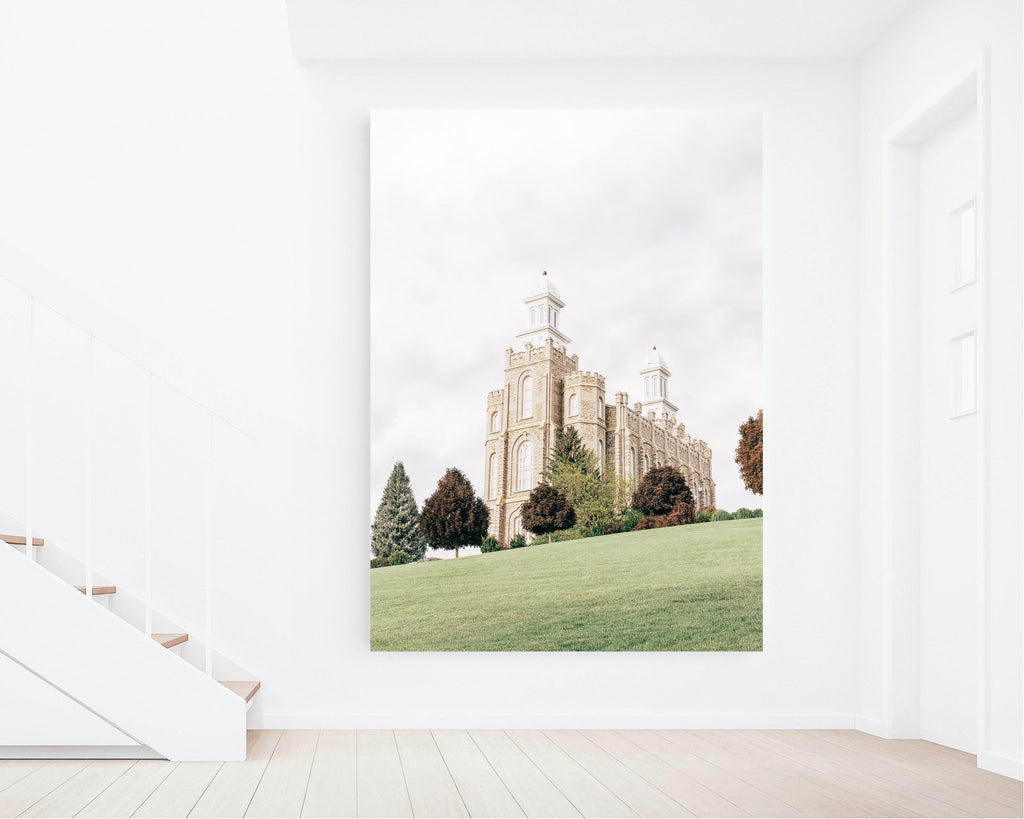Logan Utah Temple Hill - Jesus is the Christ Prints