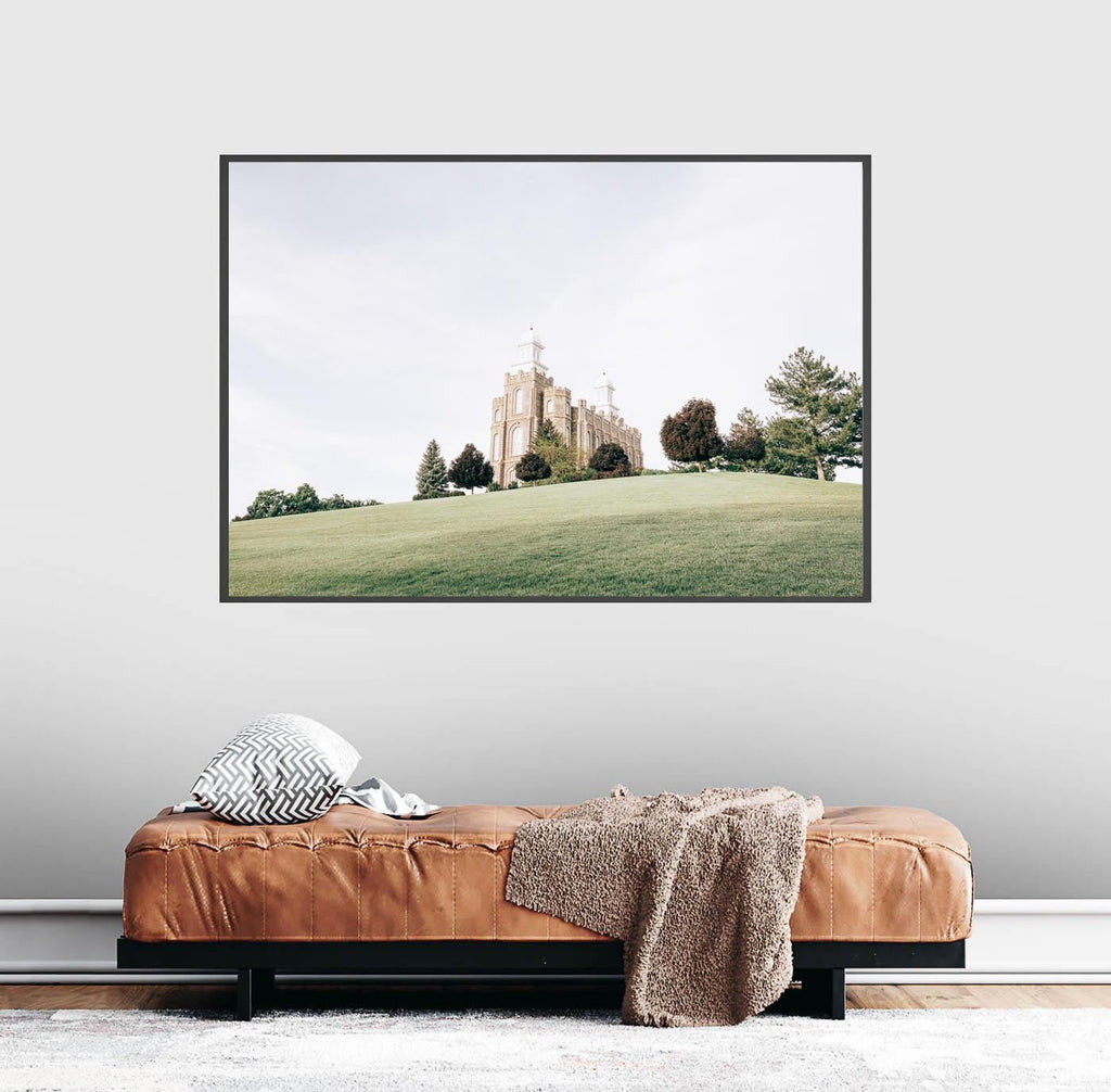 Logan Utah Temple Hill - Jesus is the Christ Prints