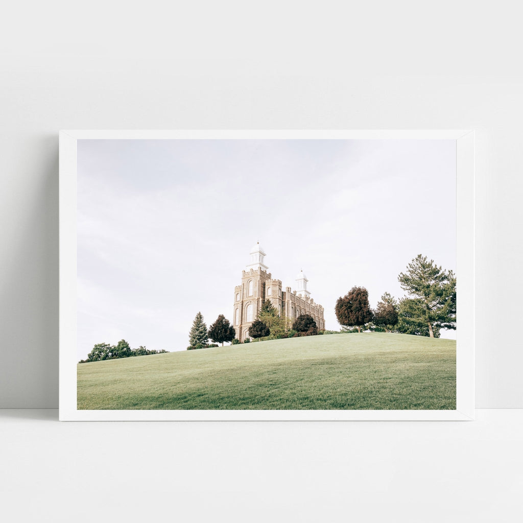Logan Utah Temple Hill - Jesus is the Christ Prints