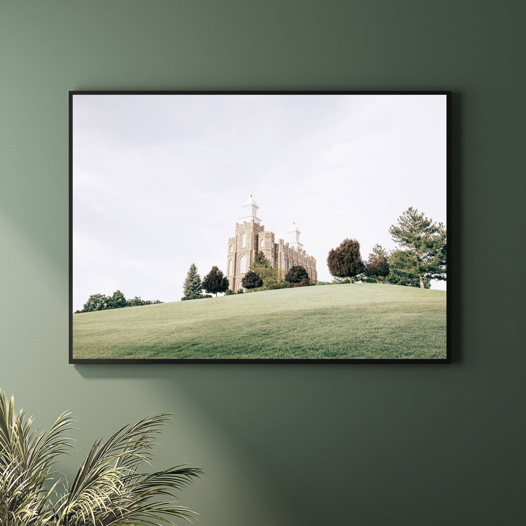 Logan Utah Temple Hill - Jesus is the Christ Prints
