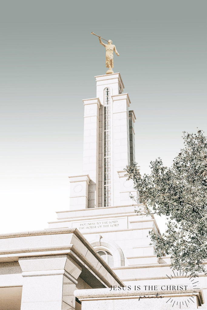 Lubbock Texas Temple Spire - Jesus is the Christ Prints