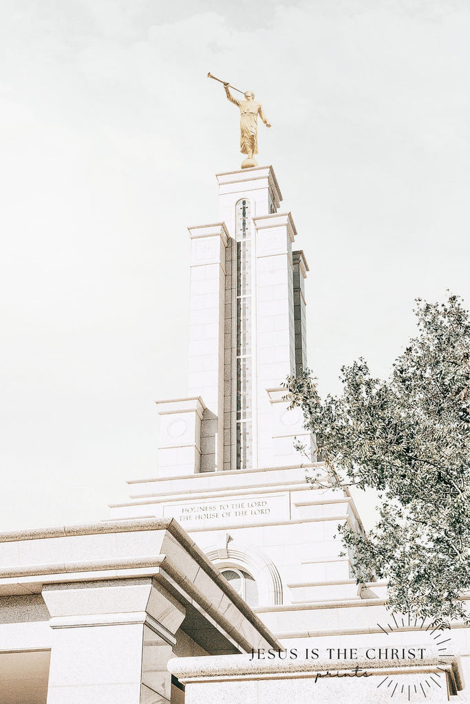Lubbock Texas Temple Spire - Jesus is the Christ Prints