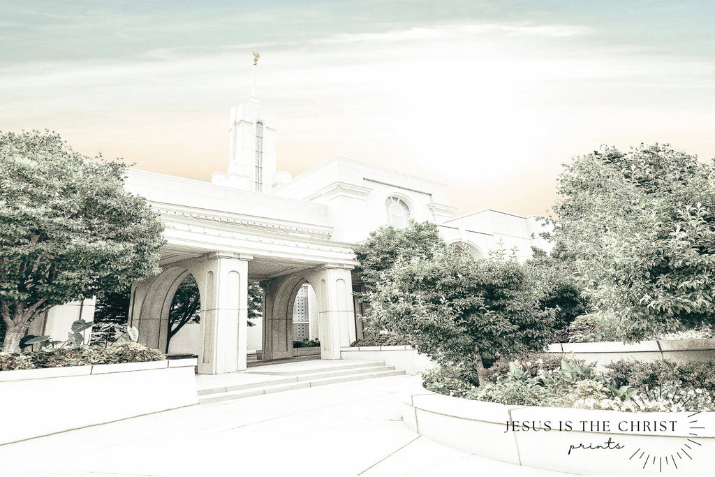 Mount Timpanogos Temple Side - Jesus is the Christ Prints