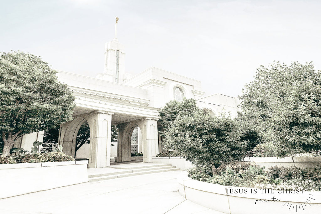 Mount Timpanogos Temple Side - Jesus is the Christ Prints