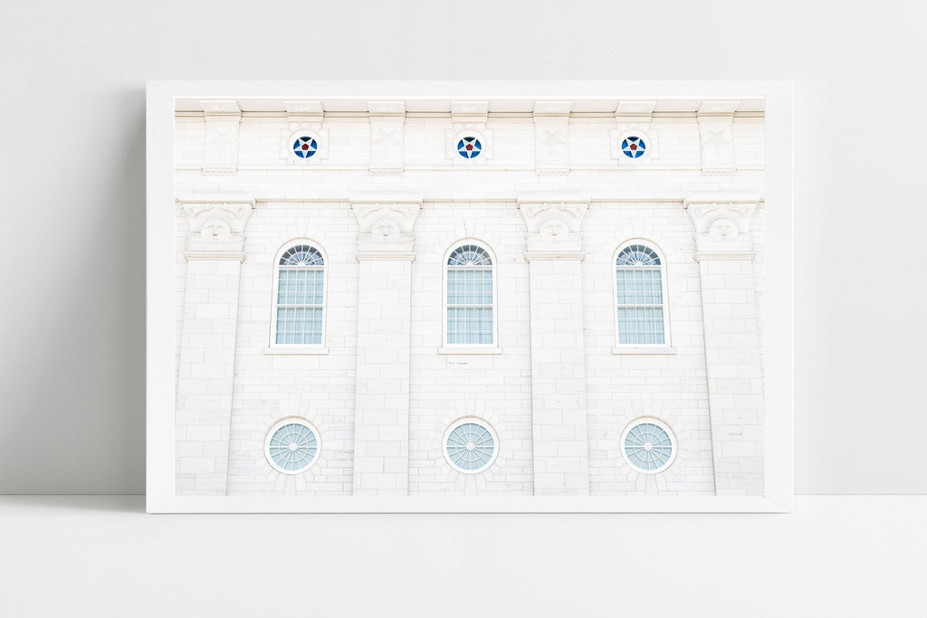 Nauvoo Illinois Temple Wall - Jesus is the Christ Prints