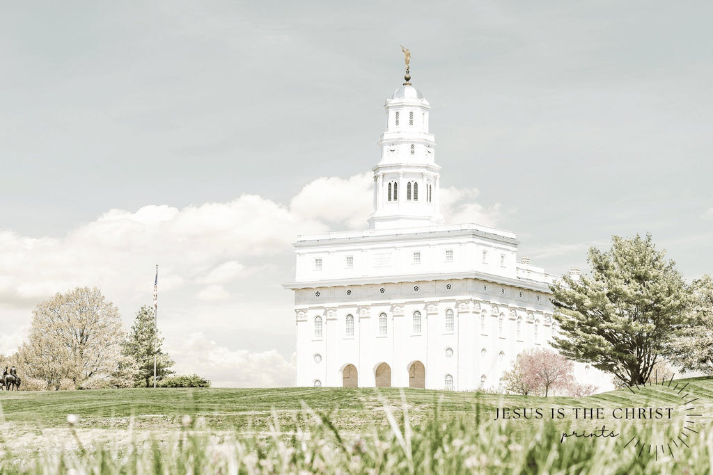 Nauvoo Temple Side Landscape - Jesus is the Christ Prints