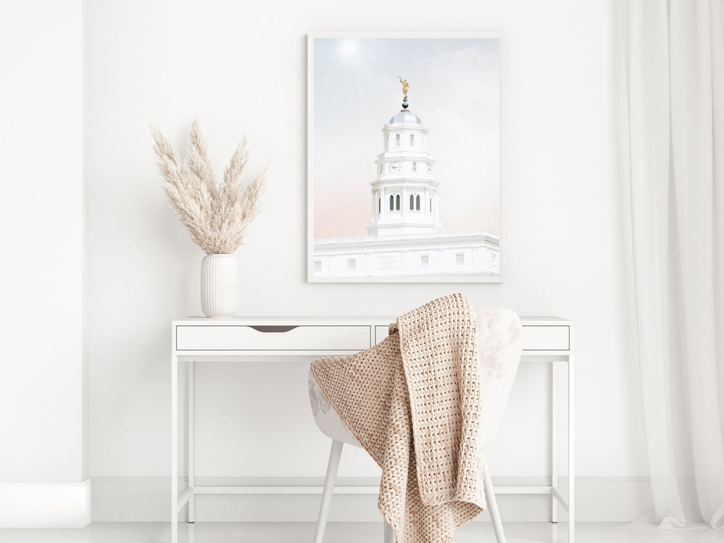 Nauvoo Temple Spire - Jesus is the Christ Prints