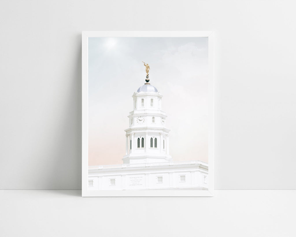 Nauvoo Temple Spire - Jesus is the Christ Prints