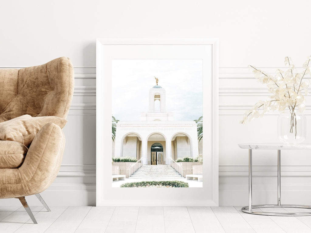New Port Beach California Blue - Jesus is the Christ Prints