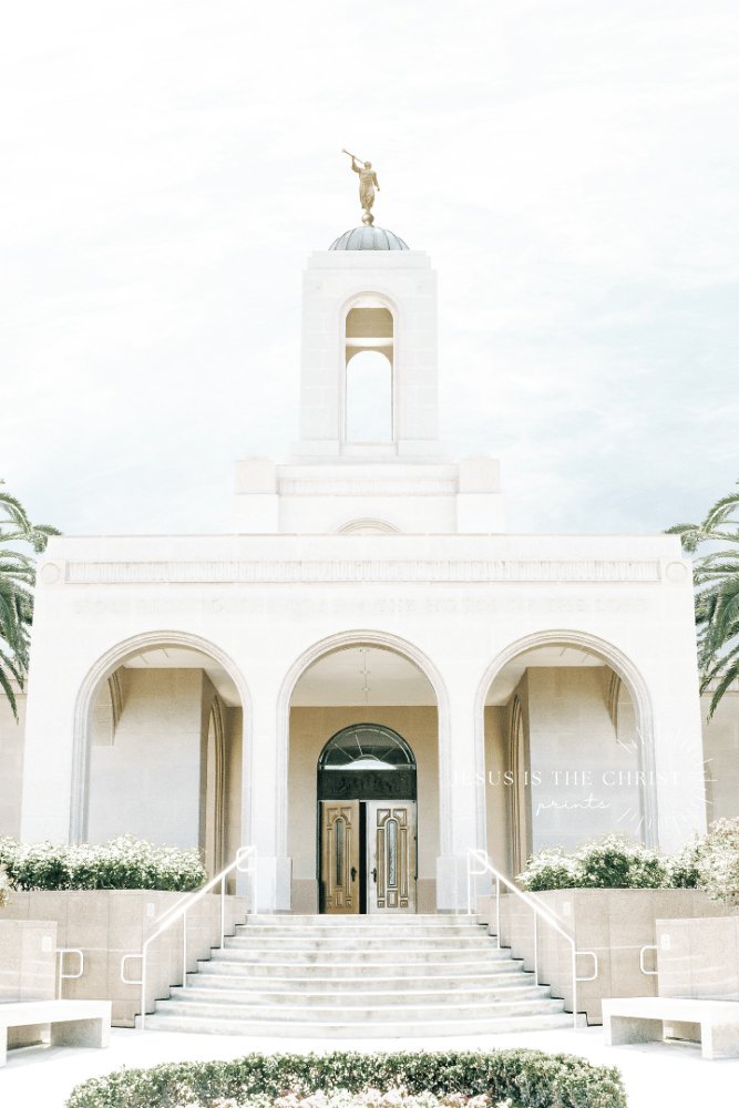 New Port Beach California Blue - Jesus is the Christ Prints