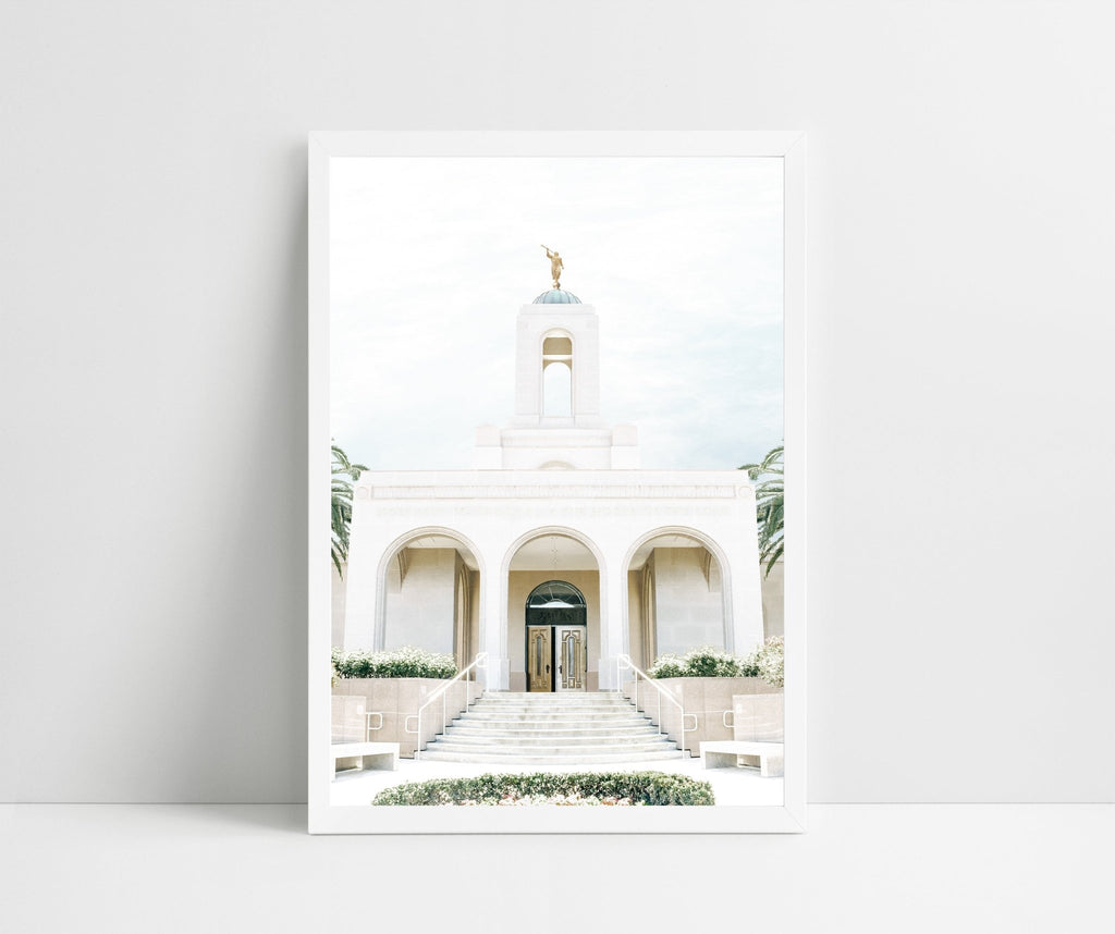 New Port Beach California Blue - Jesus is the Christ Prints