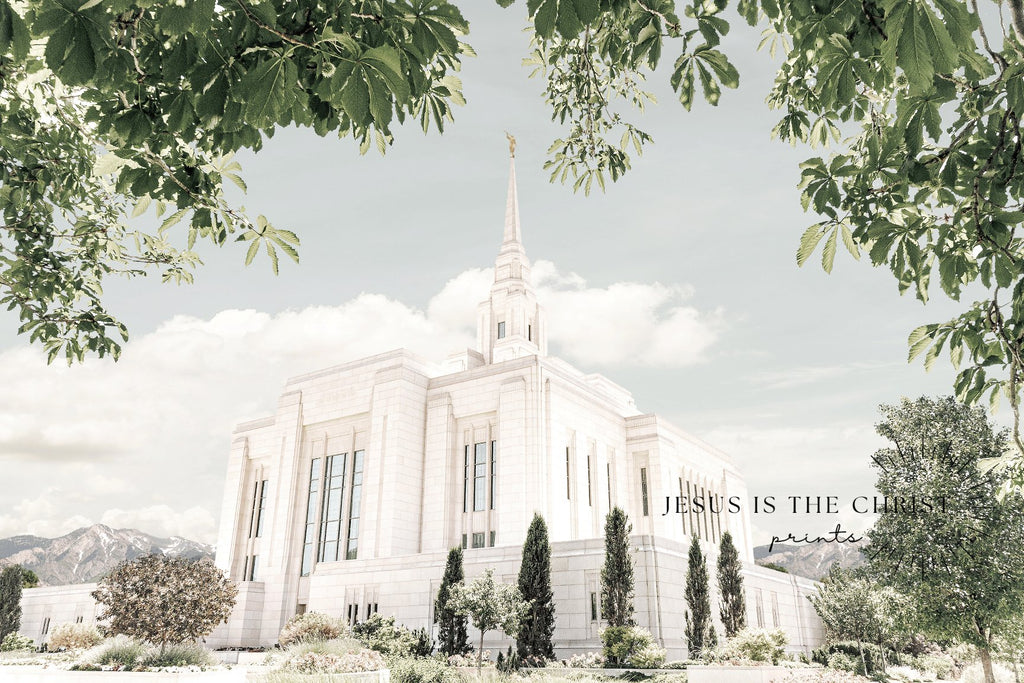 Ogden Utah Temple - Jesus is the Christ Prints