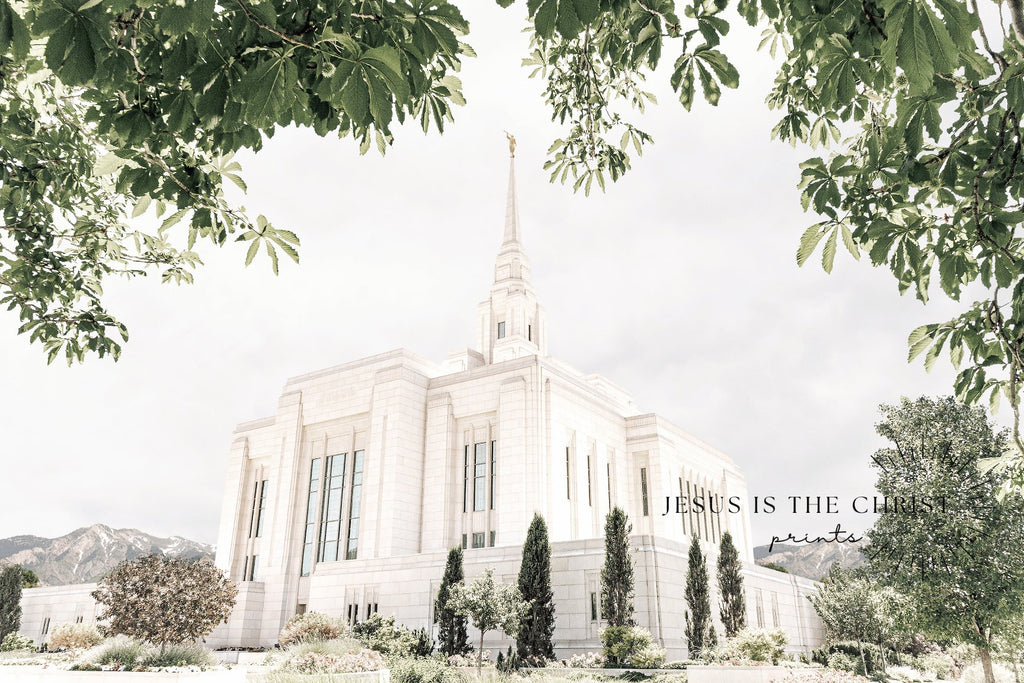 Ogden Utah Temple - Jesus is the Christ Prints
