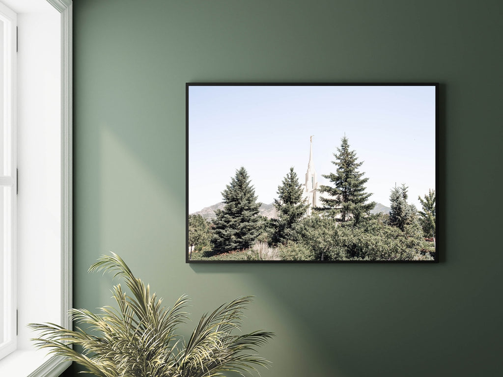 Ogden Utah Temple Trees - Jesus is the Christ Prints