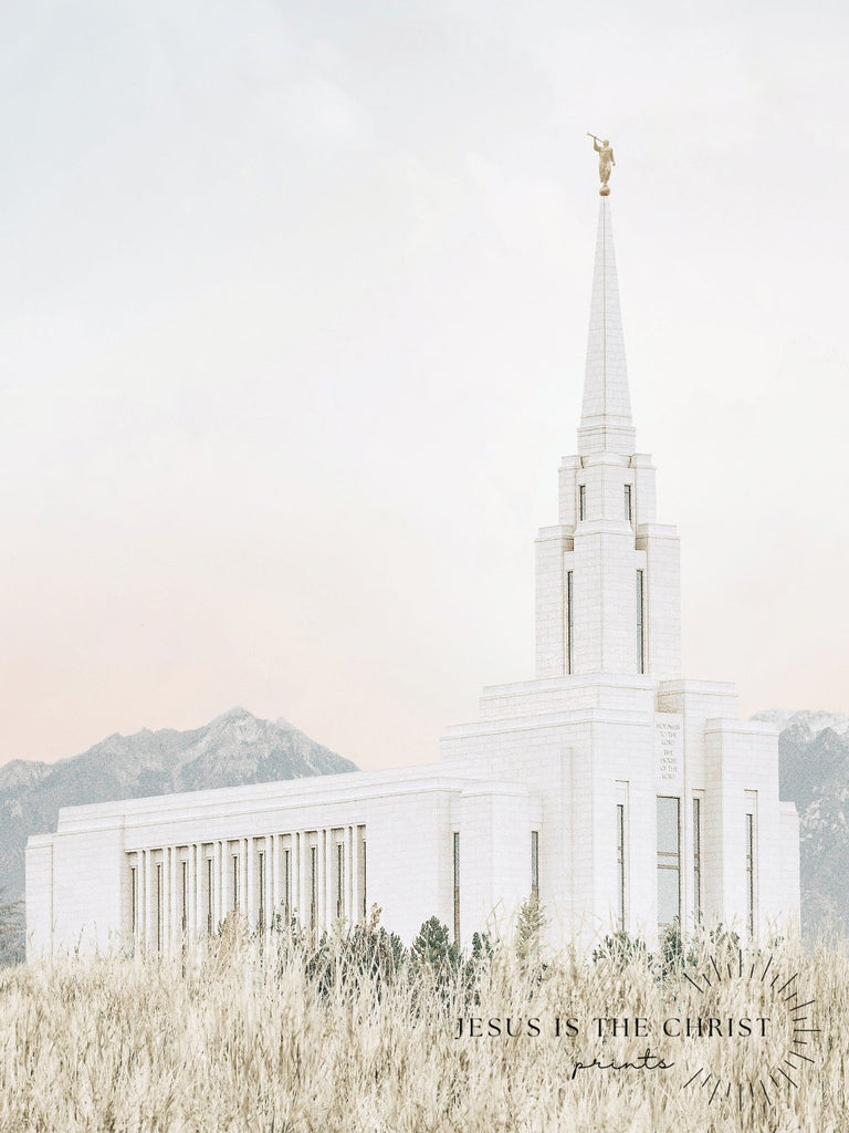 Oquirrh Mountain Temple - Jesus is the Christ Prints