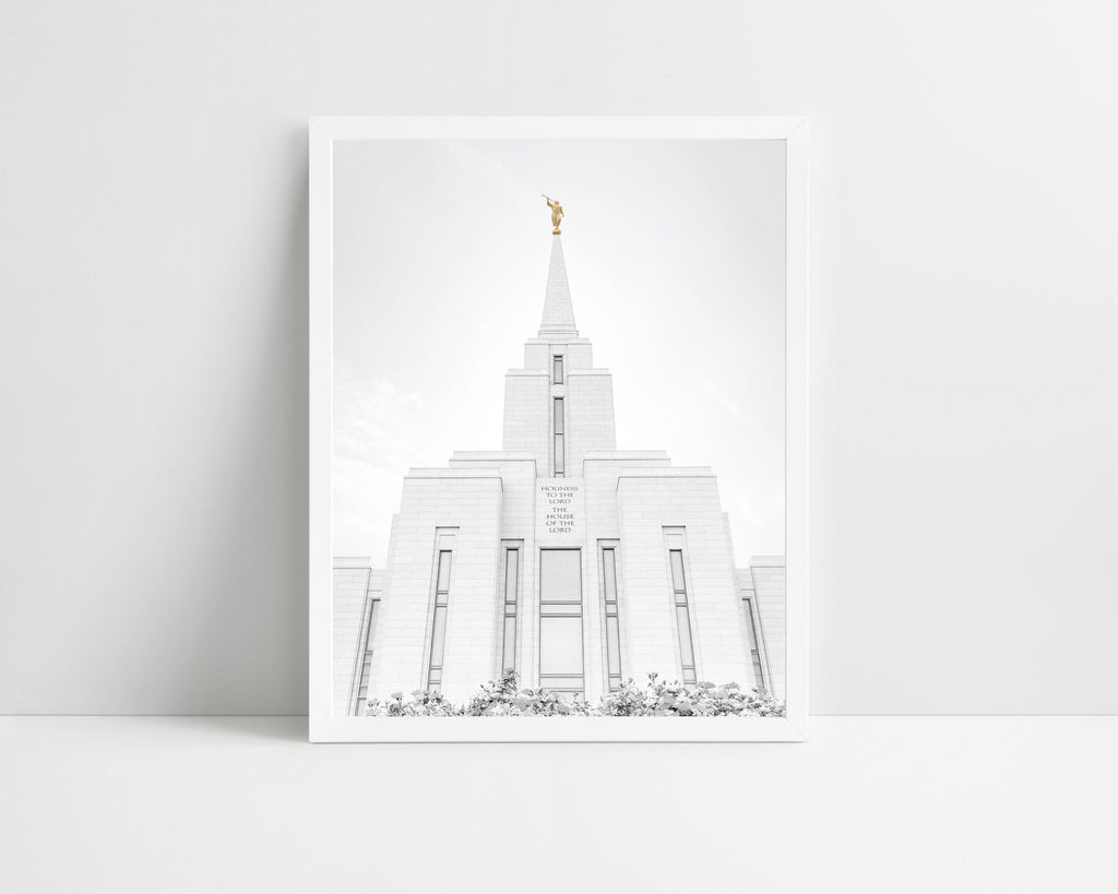 Oquirrh Mountain Temple Floral - Jesus is the Christ Prints