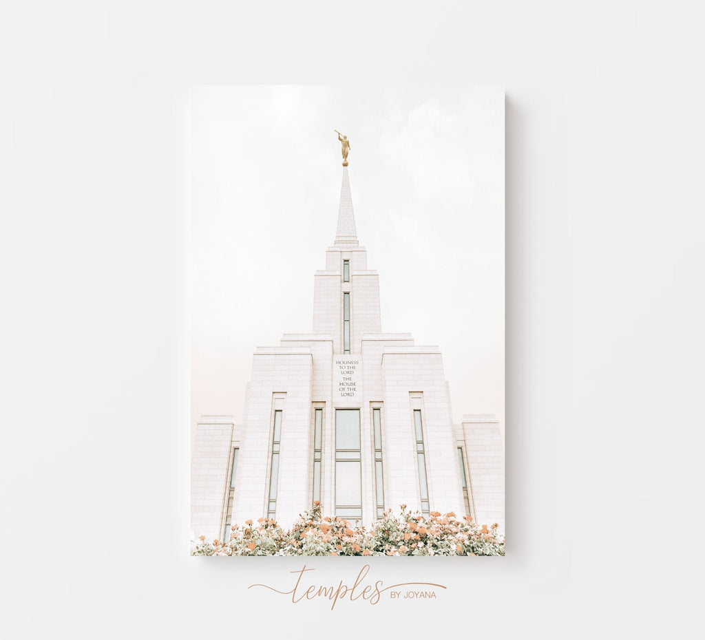 Oquirrh Mountain Temple Floral - Jesus is the Christ Prints