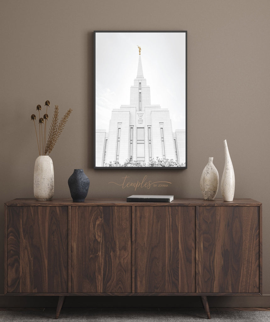 Oquirrh Mountain Temple Floral - Jesus is the Christ Prints