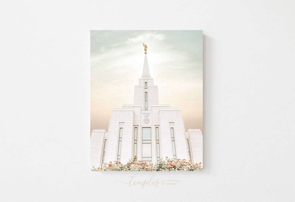 Oquirrh Mountain Temple Floral - Jesus is the Christ Prints