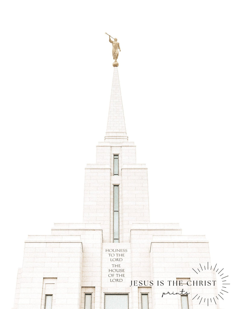 Oquirrh Mountain Utah Temple - Jesus is the Christ Prints