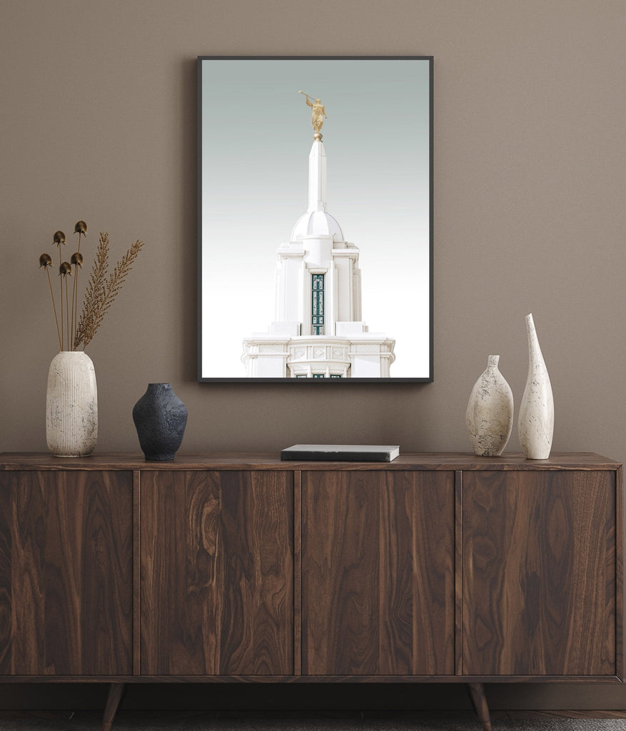 Payson Utah Temple Spire - Jesus is the Christ Prints