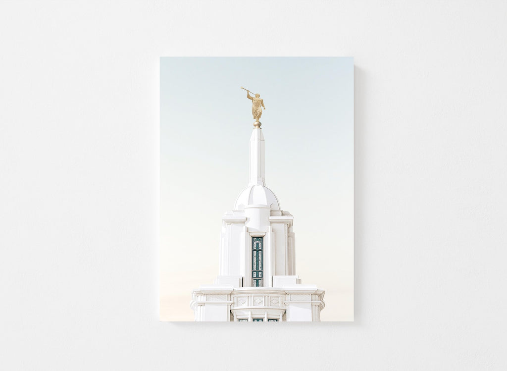 Payson Utah Temple Spire - Jesus is the Christ Prints