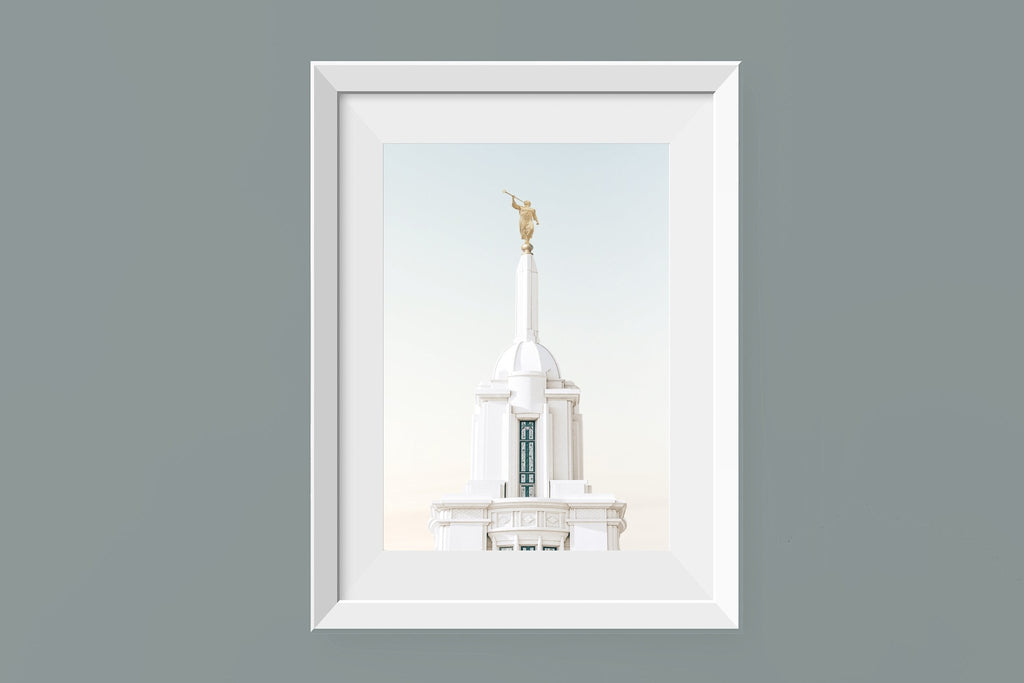 Payson Utah Temple Spire - Jesus is the Christ Prints