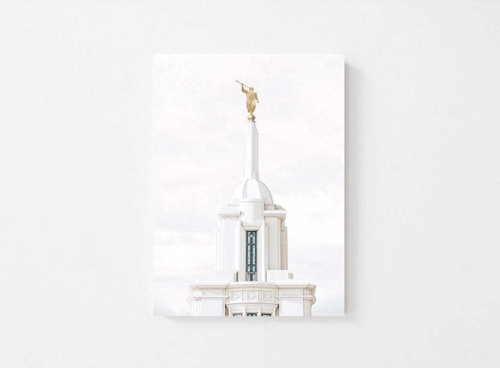 Payson Utah Temple Spire - Jesus is the Christ Prints
