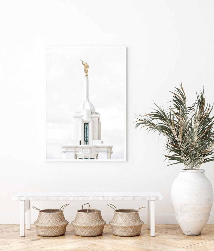 Payson Utah Temple Spire - Jesus is the Christ Prints