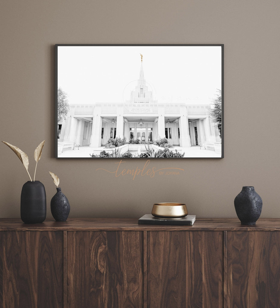 Phoenix Arizona Temple Black and White - Jesus is the Christ Prints