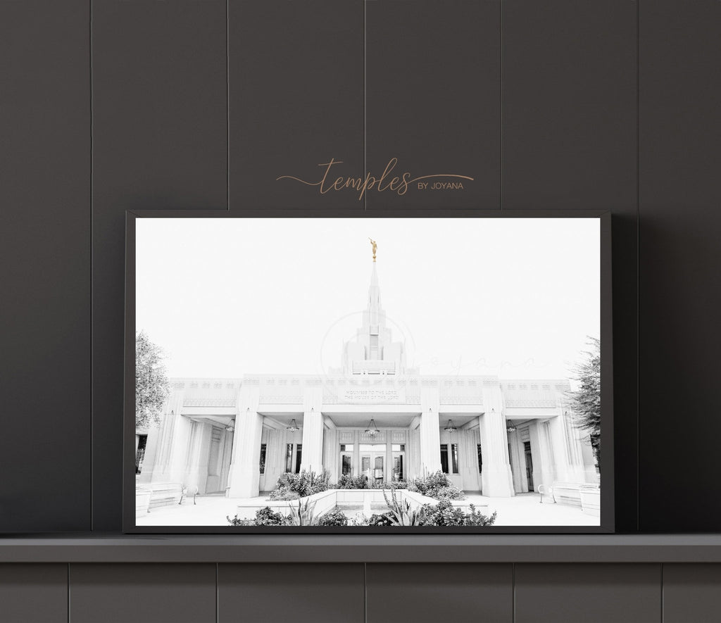 Phoenix Arizona Temple Black and White - Jesus is the Christ Prints