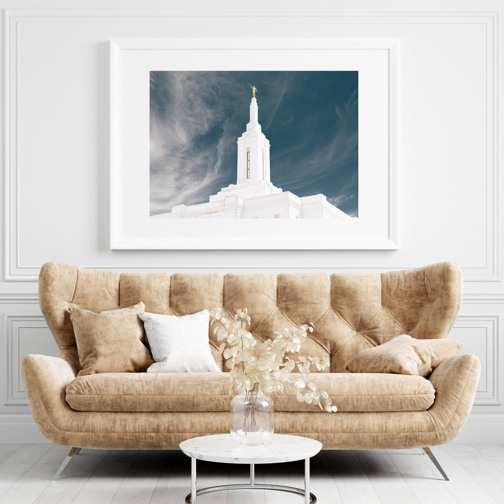 Pocatello Idaho Temple Sky - Jesus is the Christ Prints