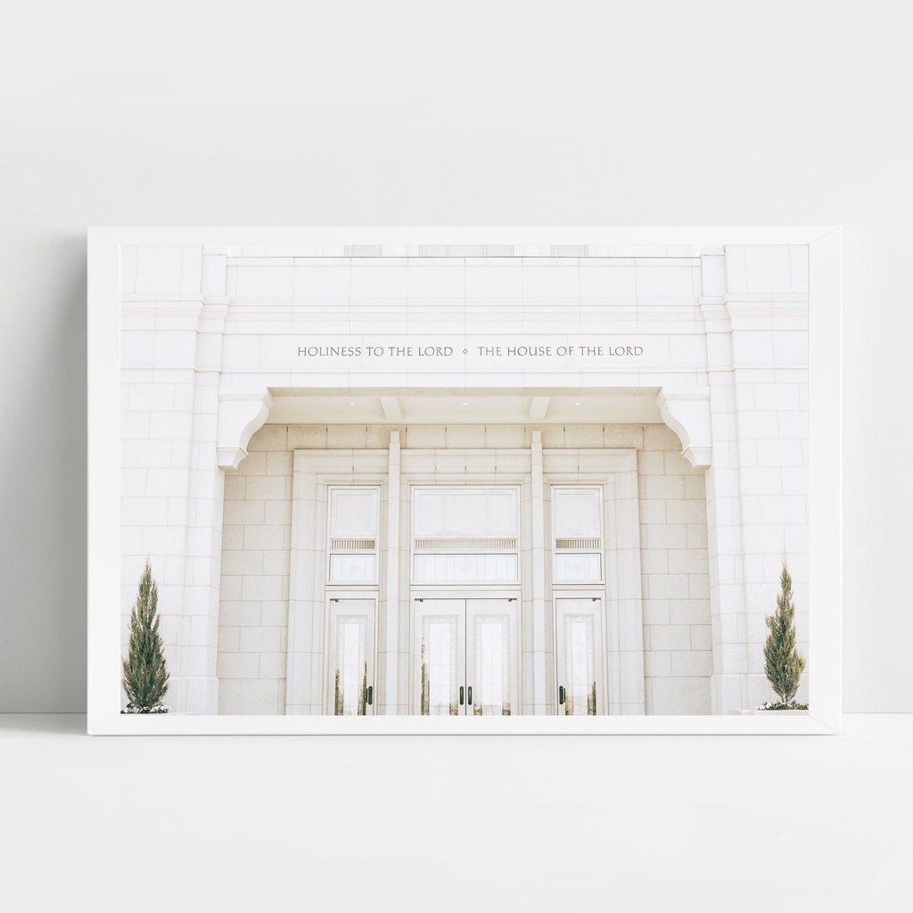 Pocatello Temple Close Up - Jesus is the Christ Prints