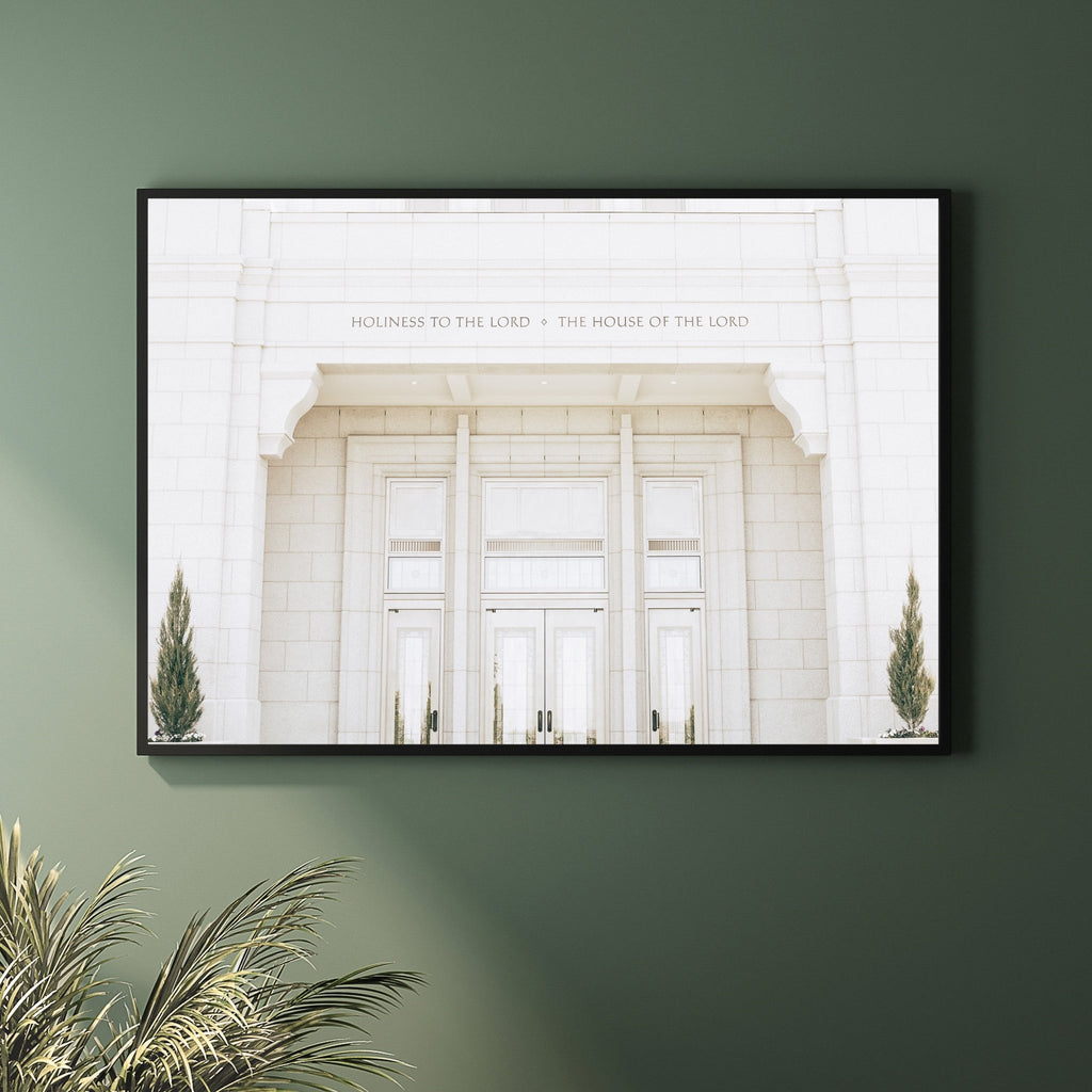 Pocatello Temple Close Up - Jesus is the Christ Prints