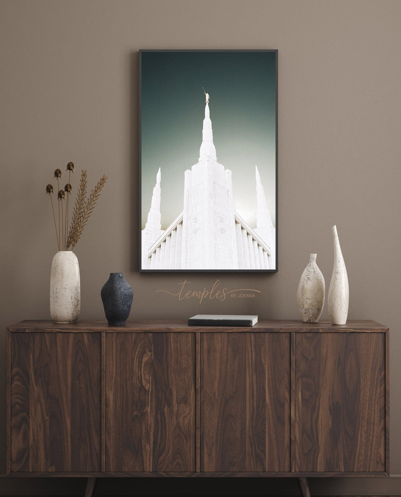Portland Temple Spire - Jesus is the Christ Prints