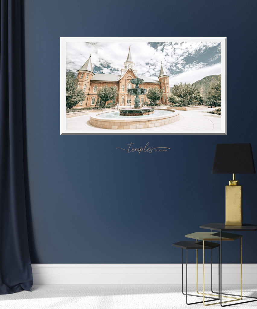 Provo City Center Temple Fountain - Jesus is the Christ Prints