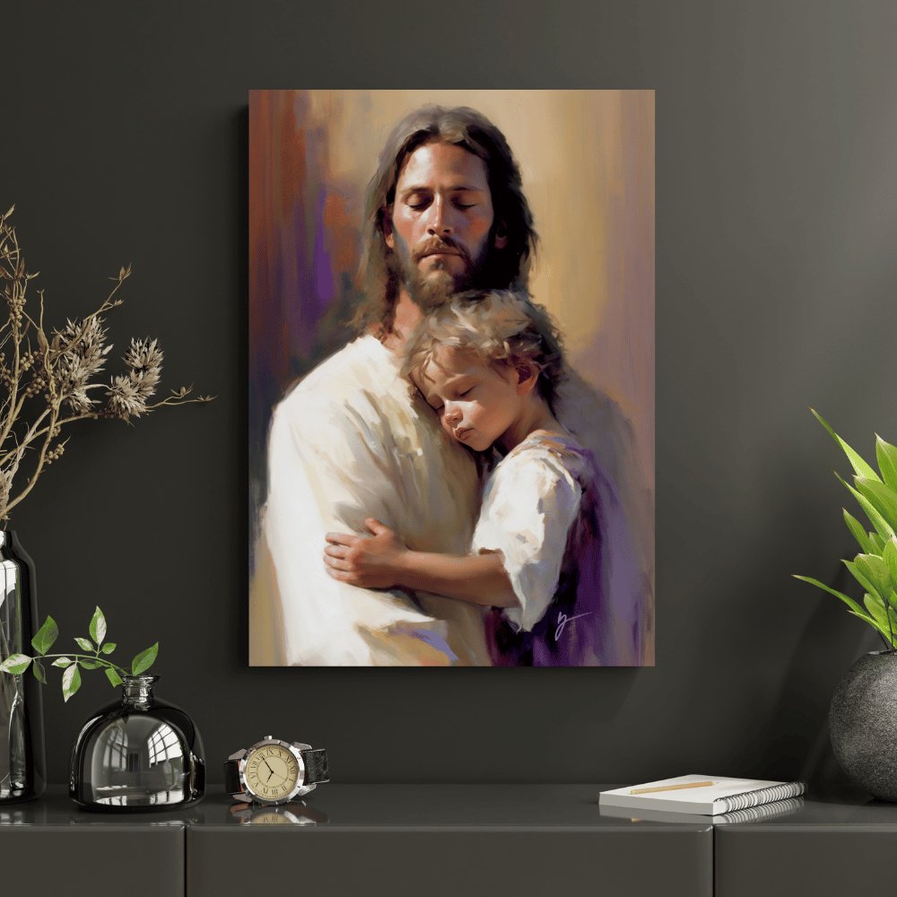 Safely in His Arms - Jesus is the Christ Prints