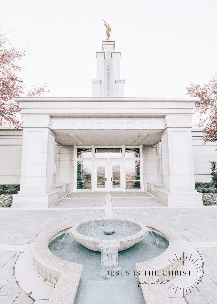 San Antonio Temple Fountain - Jesus is the Christ Prints