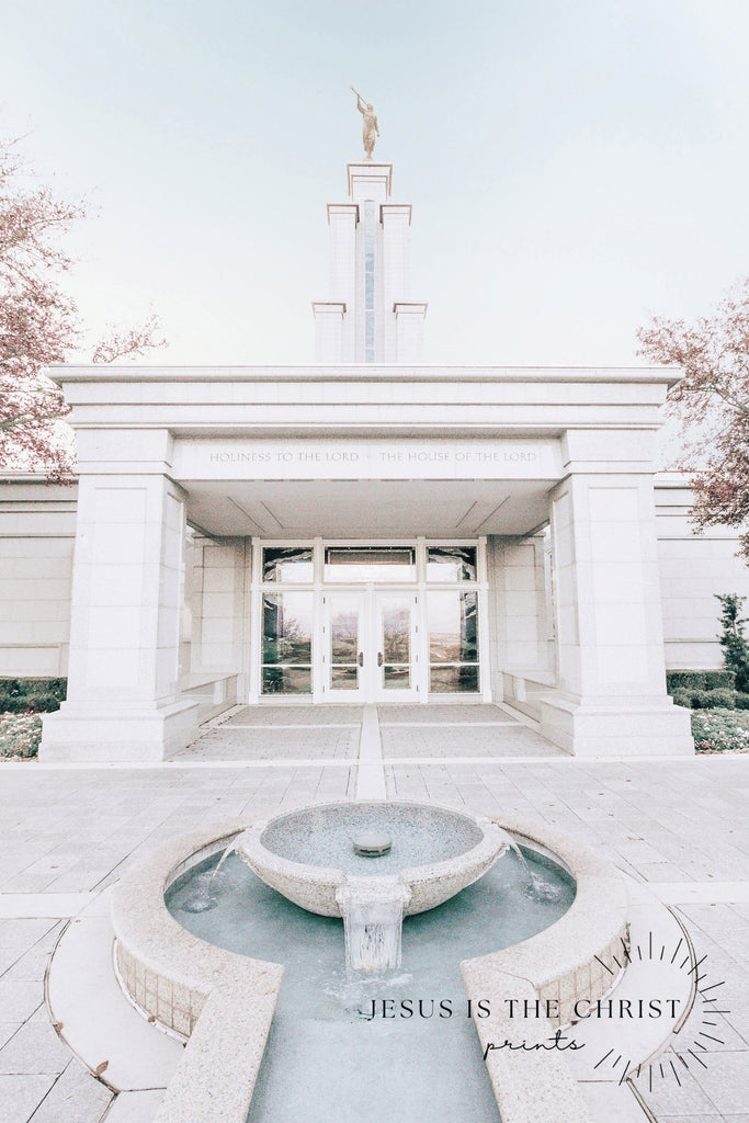 San Antonio Temple Fountain - Jesus is the Christ Prints