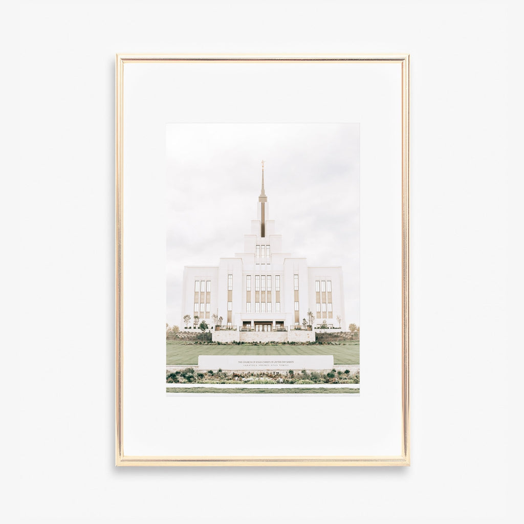 Saratoga Springs Utah Temple - Jesus is the Christ Prints