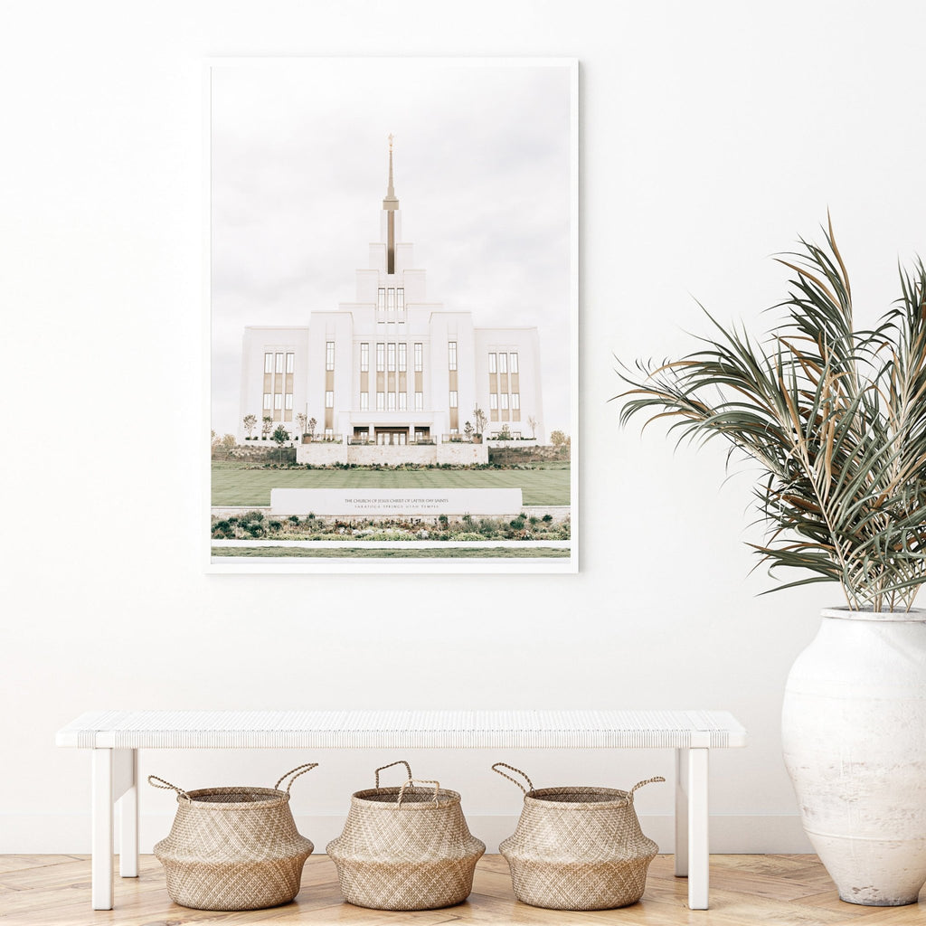 Saratoga Springs Utah Temple - Jesus is the Christ Prints