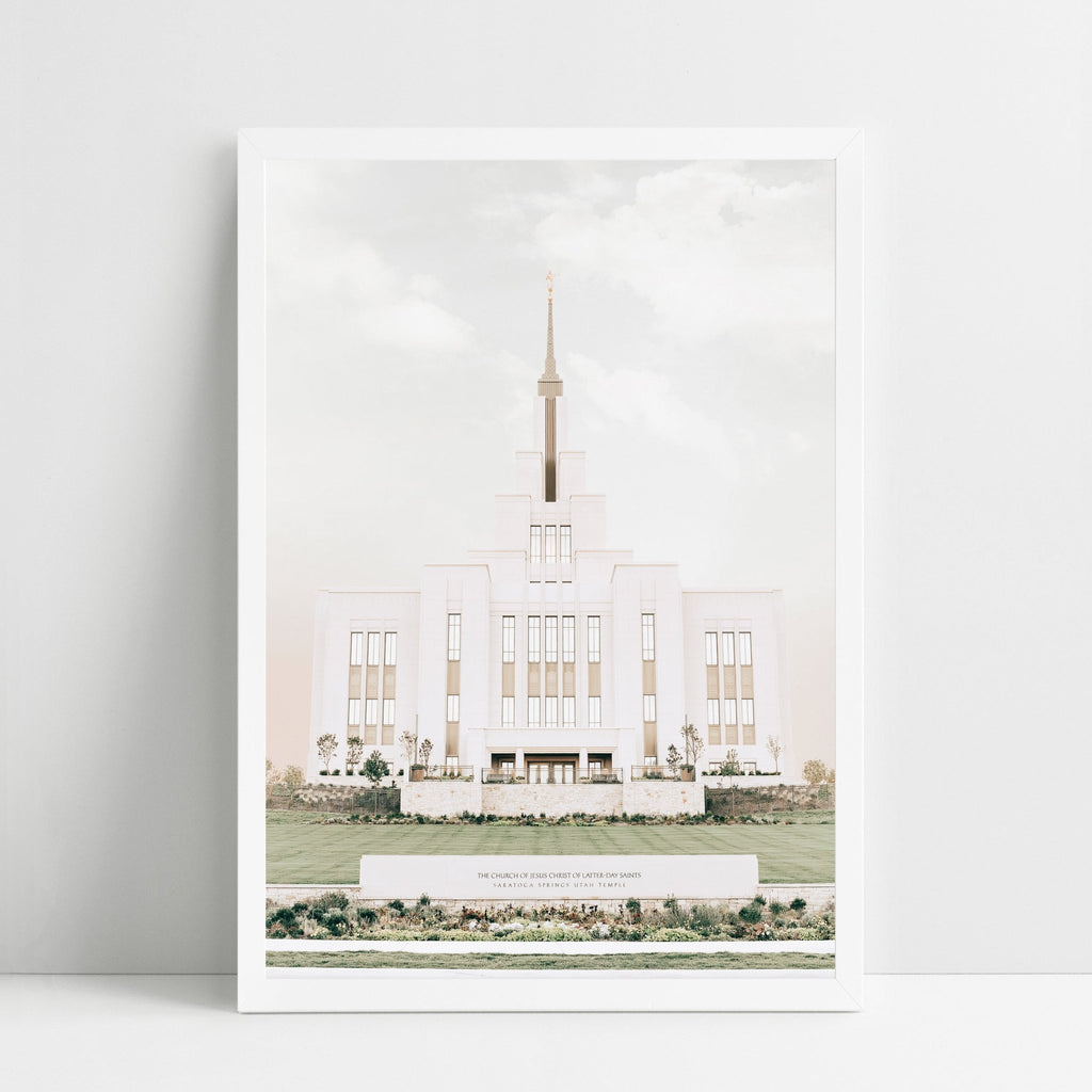 Saratoga Springs Utah Temple - Jesus is the Christ Prints